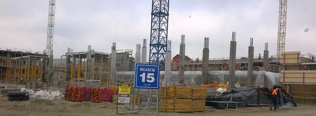 Block 15 construction